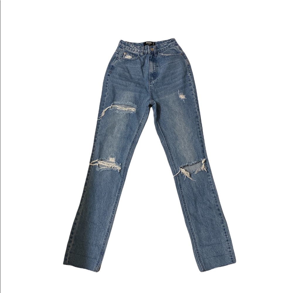 misguided tall straight leg jeans